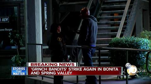 "Grinch Bandits" strike again in Bonita and Spring Valley