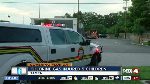 Children poisoned by chlorine gas during swim class