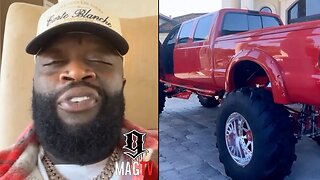 Rick Ross 6 Door Pickup Truck Takes Up Half His Porte-cochere! 🏡