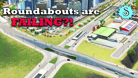 How To Replace a Roundabout to IMPROVE Your Traffic | Cities Skylines