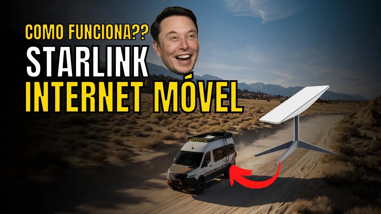 Como funciona a Internet Móvel da Starlink?? (A Internet via Satélite do Elon Musk)