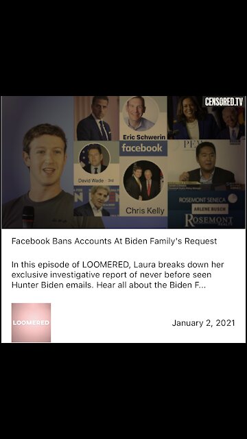 👀 Biden emails reveal Facebook BANNED accounts at Biden’s request