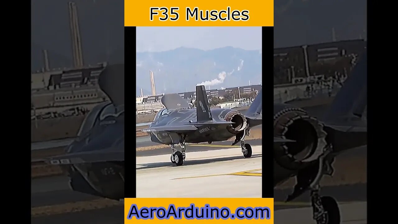 Fighter Jet F35 Stretching Muscles #Aviation #AeroArduino #Flying