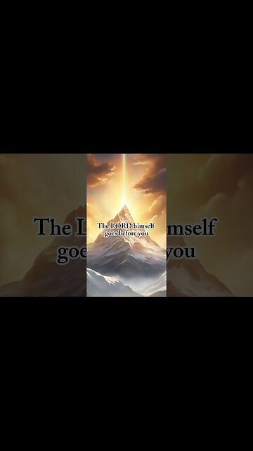 Be strong and courageous, for the Lord goes before you You are never alone on this journey of life