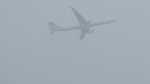 Airbus A321NEO PS-LBC takeoff amid heavy Rain from Manaus to Guarulhos