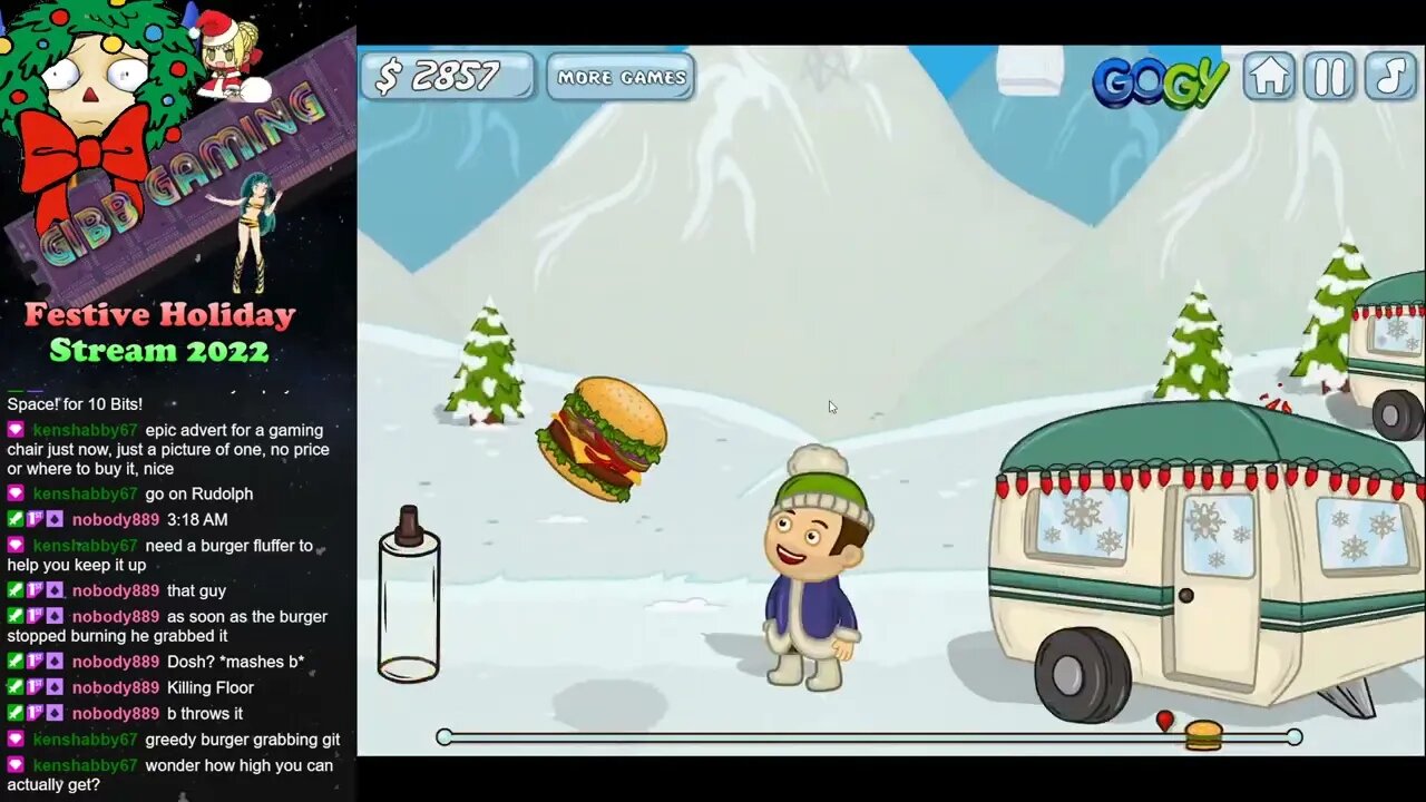 Mad Burger 2 - Delivering a burger to Santa