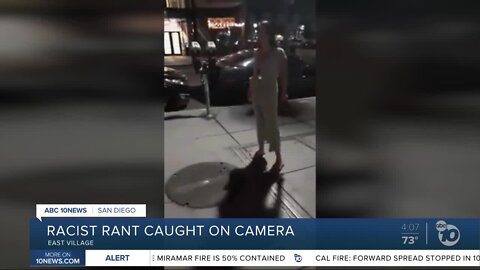 Woman's racist rant caught on camera