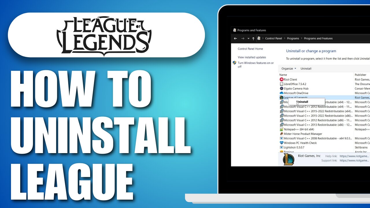 How To Uninstall League Of Legends