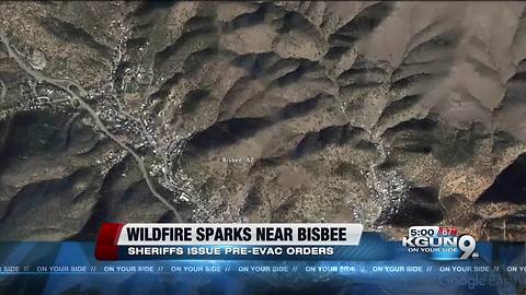 Brush fire threatens homes near Zacatacus Canyon