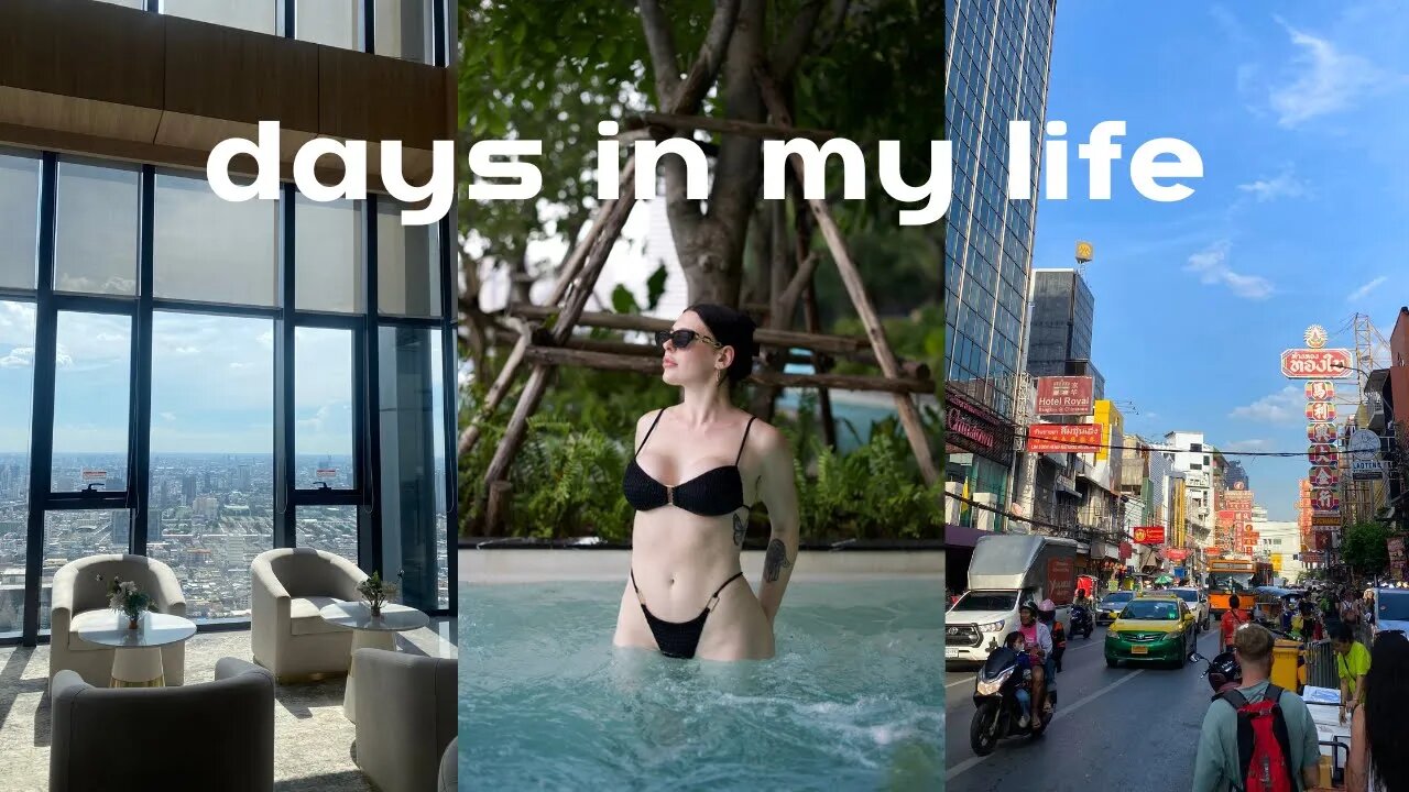 SOLO TRAVEL – Bangkok Vlog 3 – Cat Café, ICONSIAM, China Town, Floating Market & more!