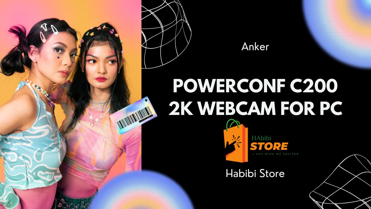 Anker PowerConf C200 2K Webcam for PC, Webcam for Laptop