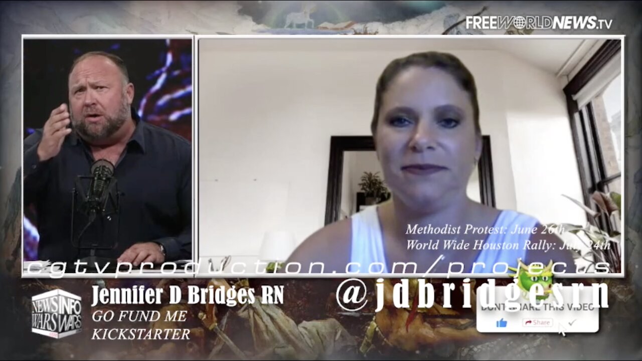 Jennifer D Bridges RN - InfoWar Interview (Methodist mandatory vaccine lawsuit)