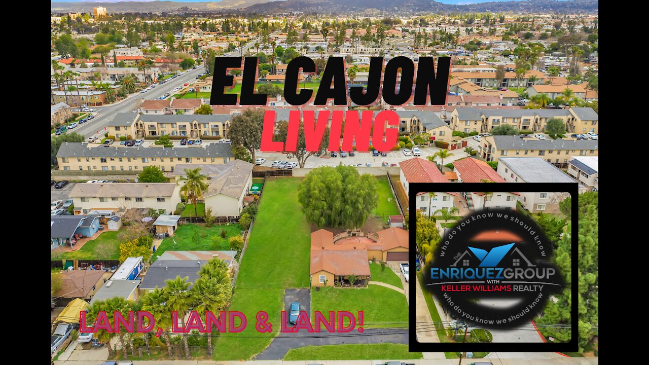 Detached Home in the El Cajon! .57 Acres! #ElCajon #Land #Home