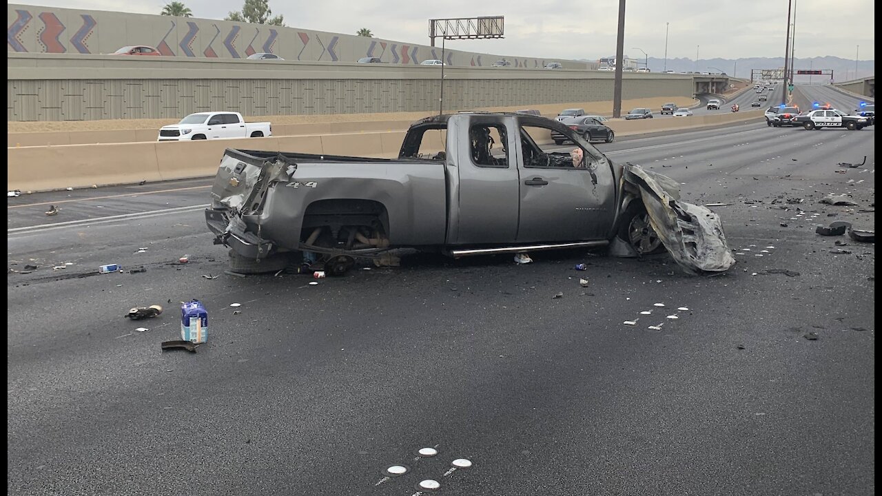 Double fatal wrong-way crash on U.S. 95 in Las Vegas