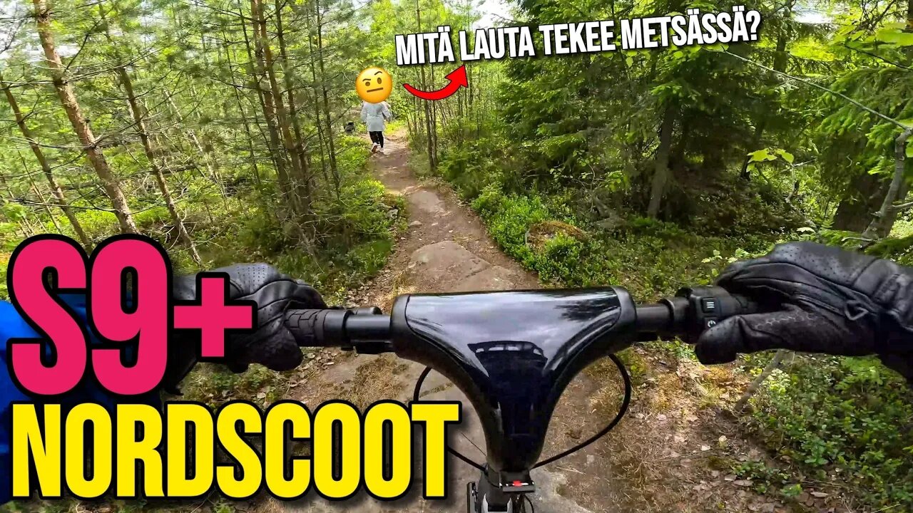 Sähköpotkulaudalla metsäajoa | Nordscoot S9+