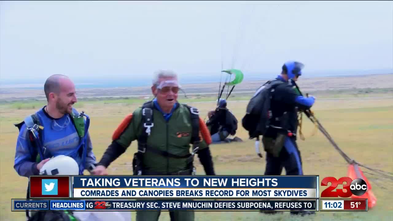 Comrades and Canopies takes local veterans to new heights