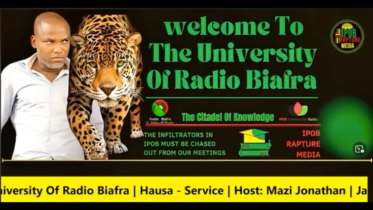 Welcome To The University Of Radio Biafra | USA LIVE | Host: Mazi Iyke peters | Jan 17, 2023