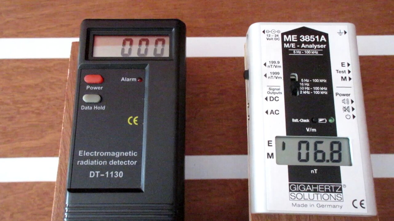 Best EMF meters Part 4/13 (Electric 1) -- 11 EMF meters versus Extension cable --