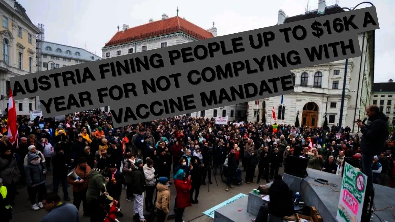 $16K fine for non-vaccinated people in Austria