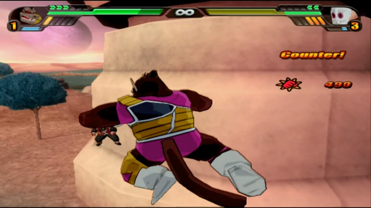 -Fasha (Great Ape)- Vs. Grandpa Gohan {Budokai Tenkaichi 3}