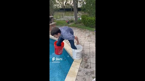 Dummy tries Running on Water with Bigger Buckets