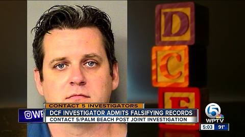 DCF investigator admits falsifying records