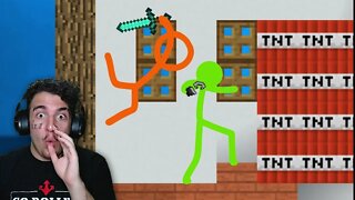 🔴 Animation Vs. Minecraft EP 6 e 7 | Command Blocks | PvP | ALAN BECKER | MURIEL REACT