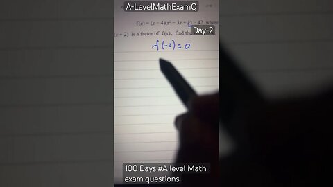 A level Math exam question-Day 2 #youtubeshorts #mathtrick
