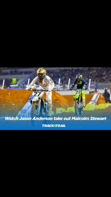 Watch the epic take out of Malcolm Stewart by Jason Anderson vs at Arlington Supercross