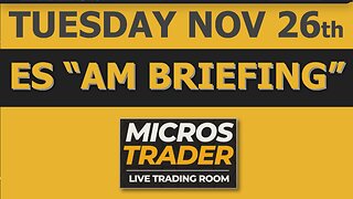 ES MES Key Levels. Where Are We At? Chart Analysis. Micros Trading System. Tuesday "AM Briefing"