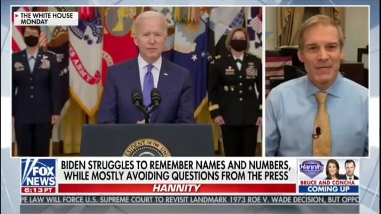 Rep Jordan: Americans Deserve to Know Whos Really In Charge of the Presidency