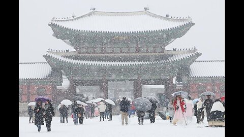 Seoul receives the largest single day snowfall in November