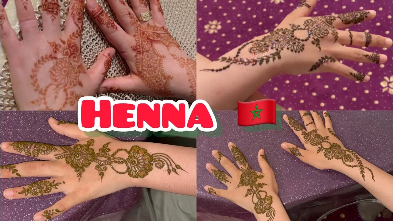 جبنا النقاشة حنينا لبنات صغار فرحناهم henna pour les petites filles