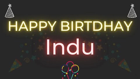 Happy Birthday to Indu - Birthday Wish From Birthday Bash