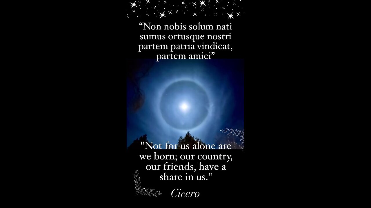 ‘Not For Ourselves Are We Born’