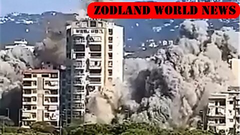 ►🚨▶⚡️🇮🇱⚔️🇵🇸 🇱🇧⚡️ Israeli terrorists strike an apartment building on the outskirts of Beirut