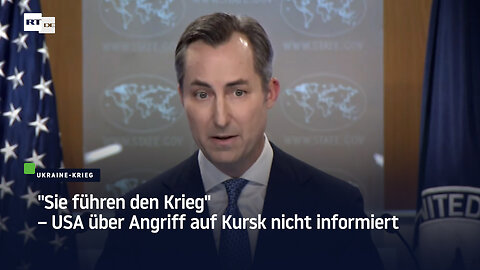 "Sie führen den Krieg" – USA über Angriff auf Kursk nicht informiert