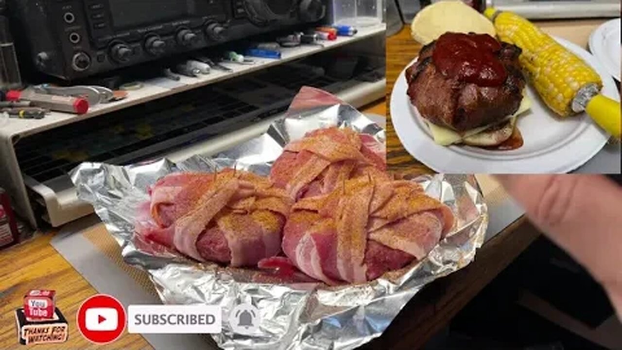 Cooking, With RollingTardis: Despicable Bacon Wrapped Cheese Burger