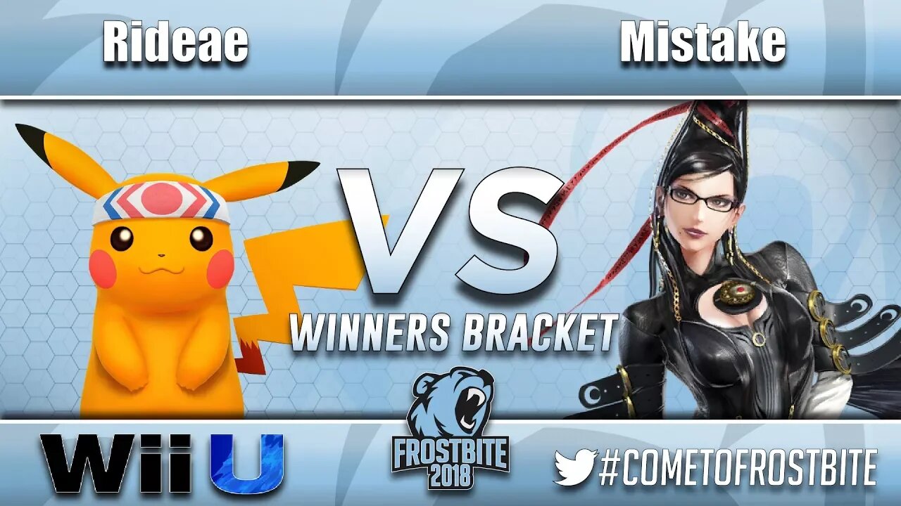 Rideae (Pikachu) vs. EMG | Mistake (Bayonetta) - Wii U Top 96 - Frostbite 2018