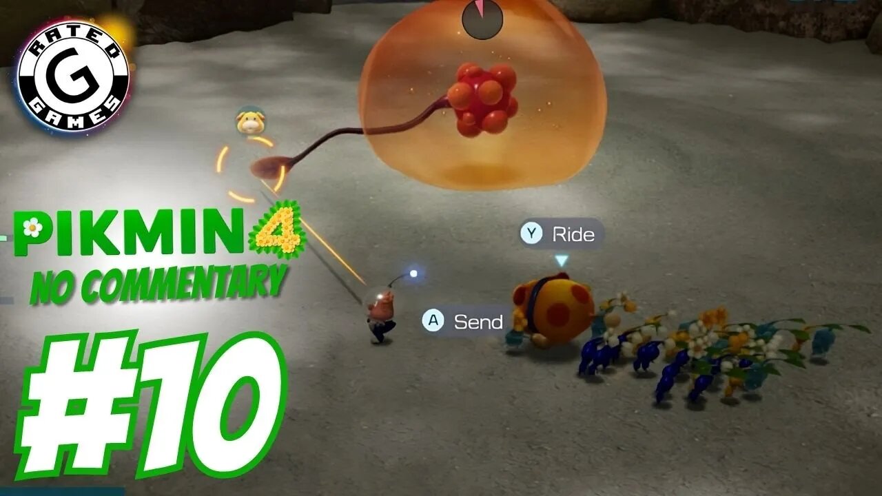 Pikmin 4 No Commentary - Part 10 - Secluded Courtyard and Foolix Boss Fight