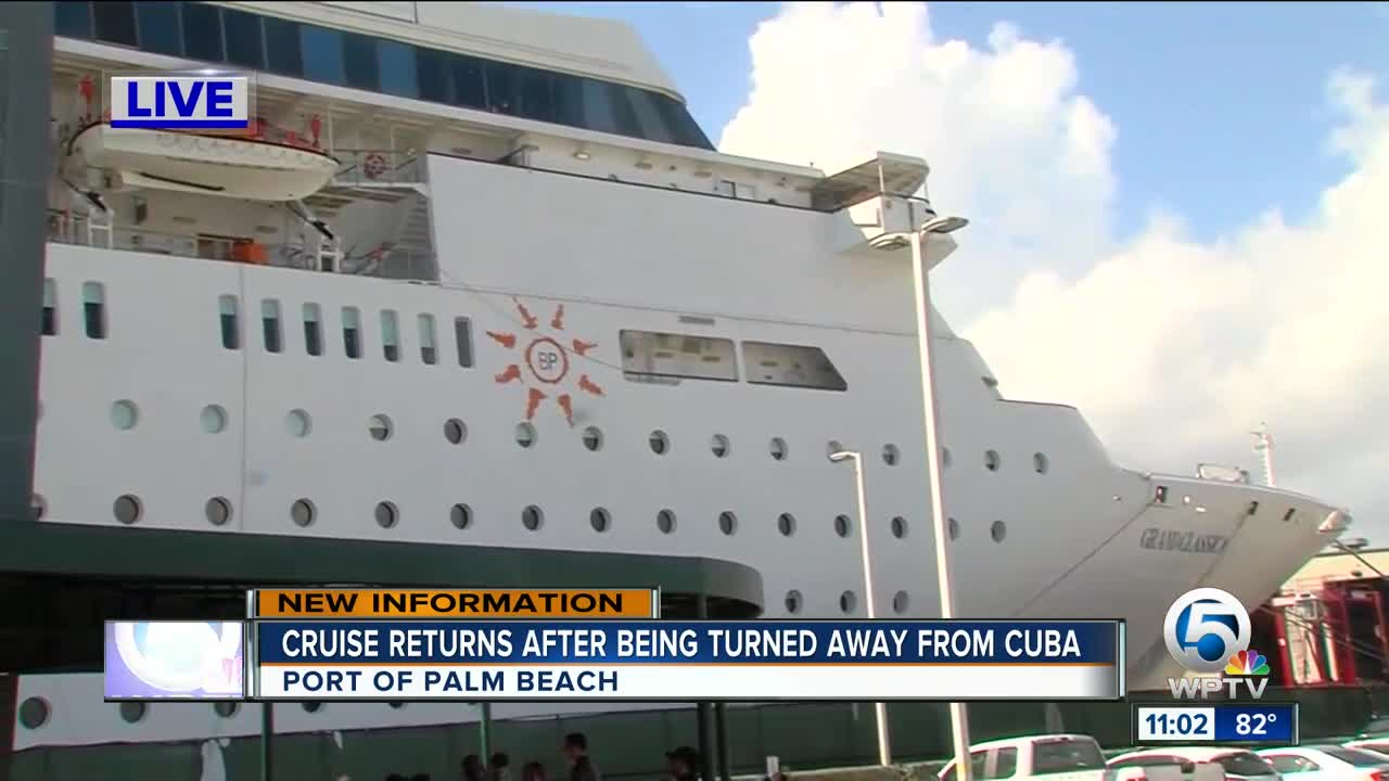 Grand Classica passengers upset ship denied entry into Cuba