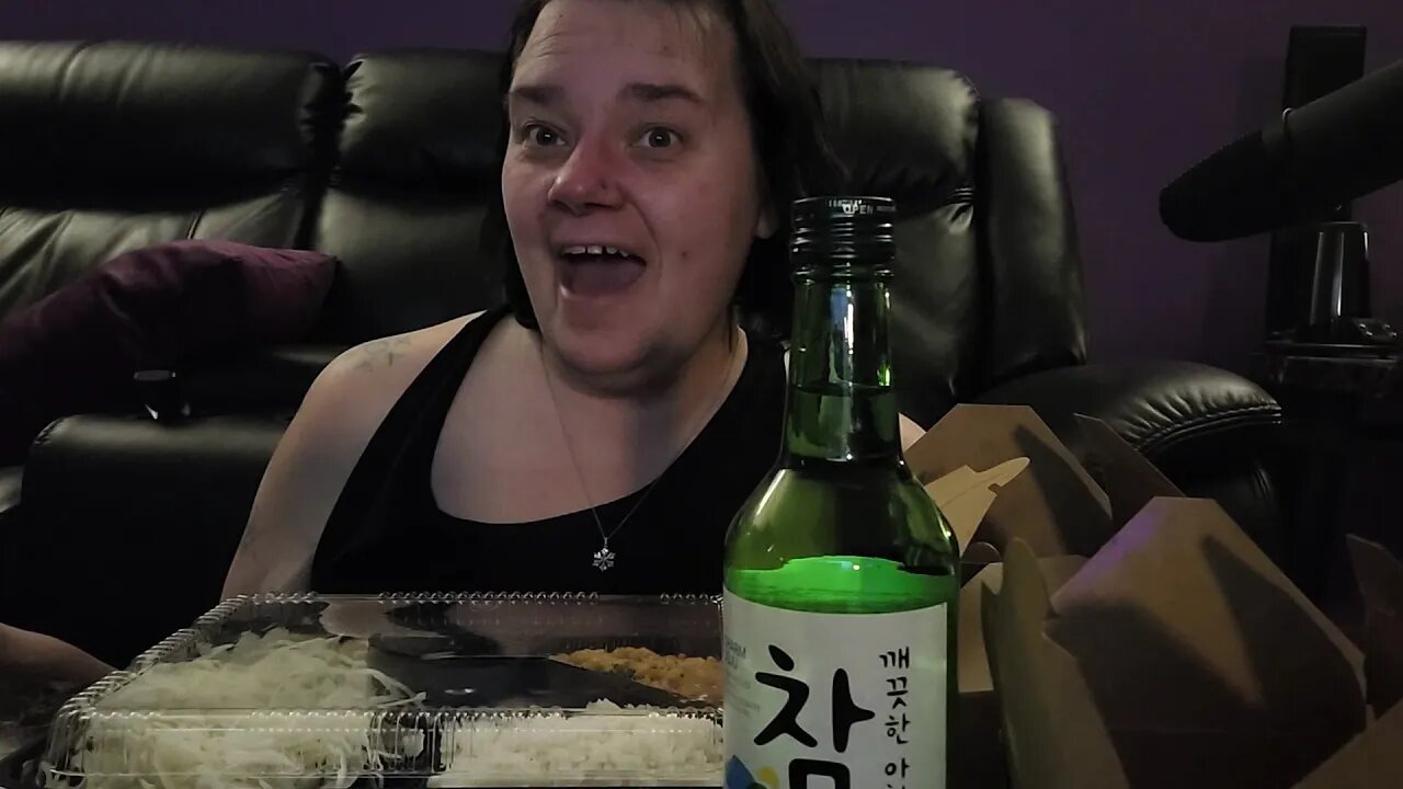 Katsu Express with a side of Soju Mukbang Asmr