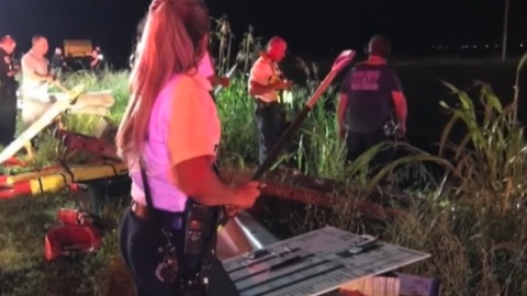 Victims rescued from alligator-infested canal