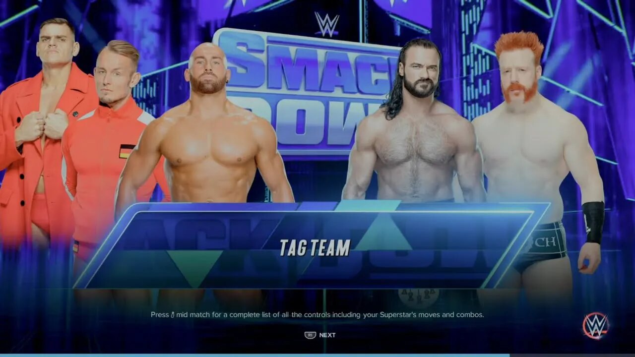 WWE Smackdown Drew McIntyre and Sheamus vs Imperium