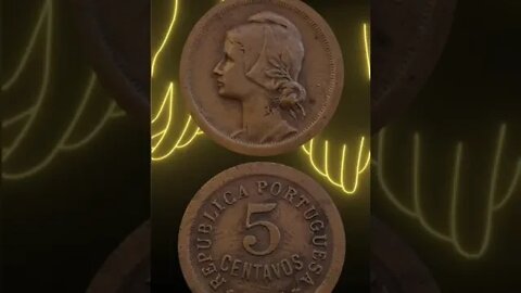 Portugal 5 Centavos 1927.#shorts #coinnotesz