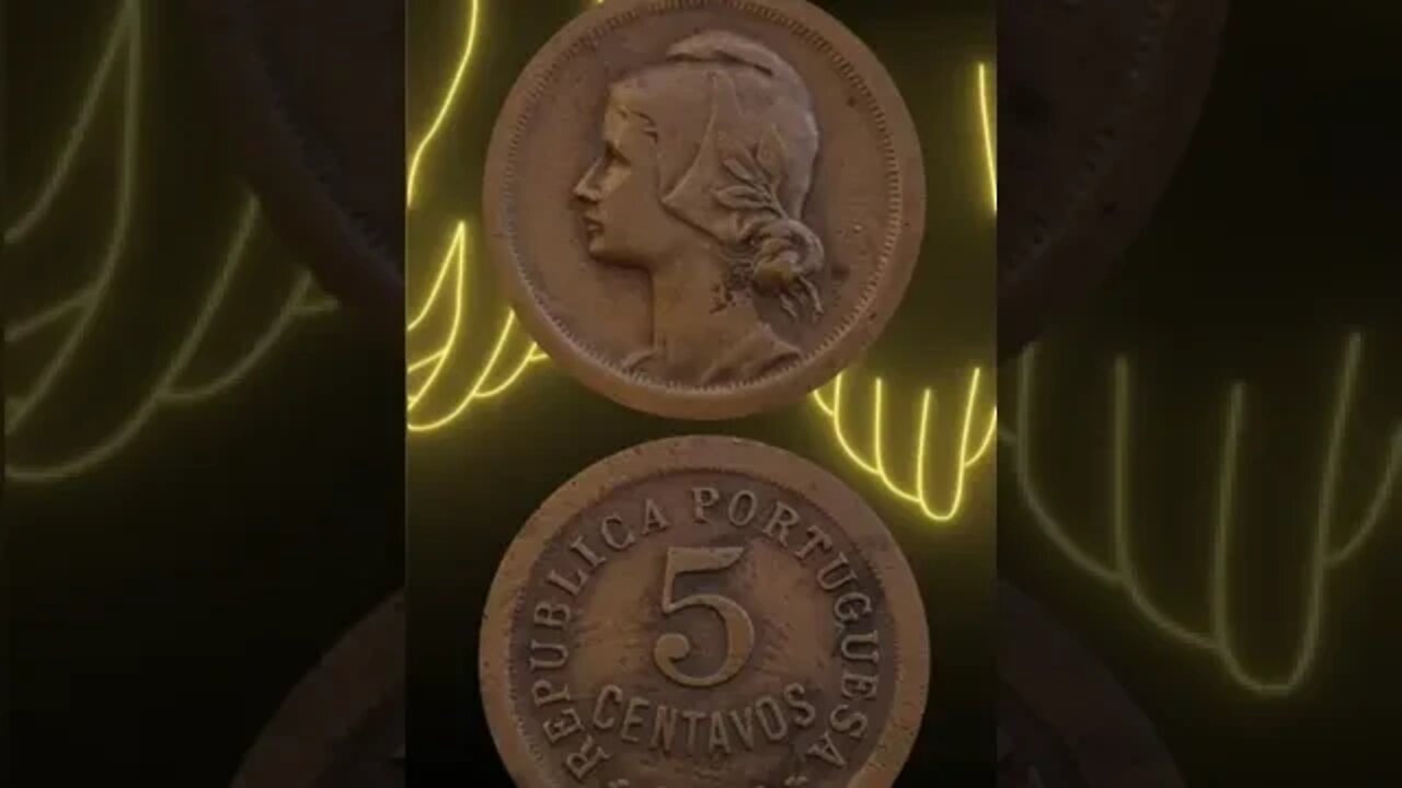 Portugal 5 Centavos 1927.#shorts #coinnotesz