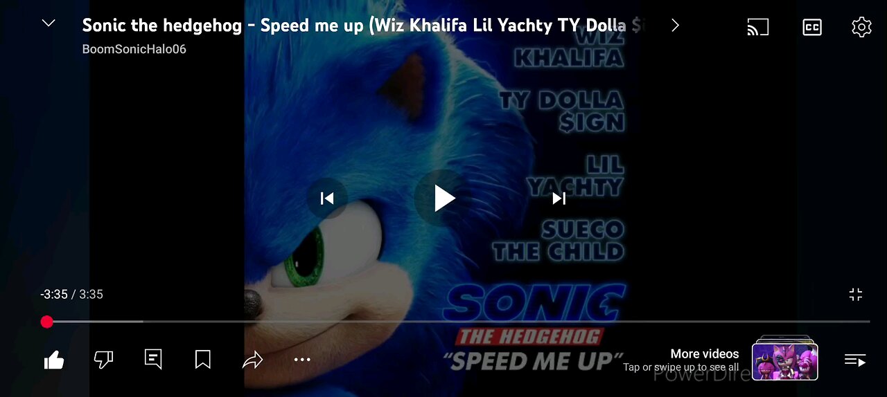 The very first sonic movie soundtrack.You're a very special one 🥰🤩😎