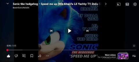 The very first sonic movie soundtrack.You're a very special one 🥰🤩😎