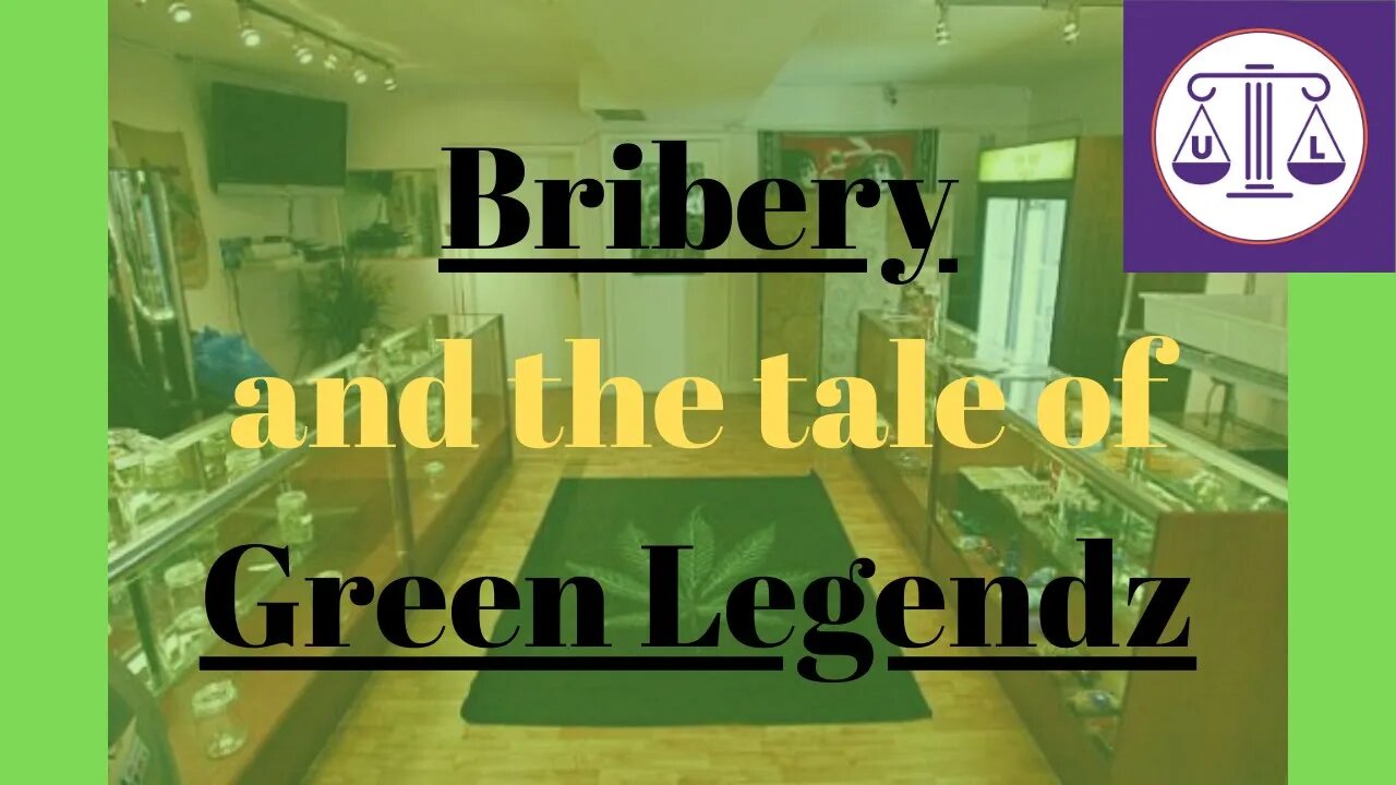 Bribery and the tale of Green Legendz