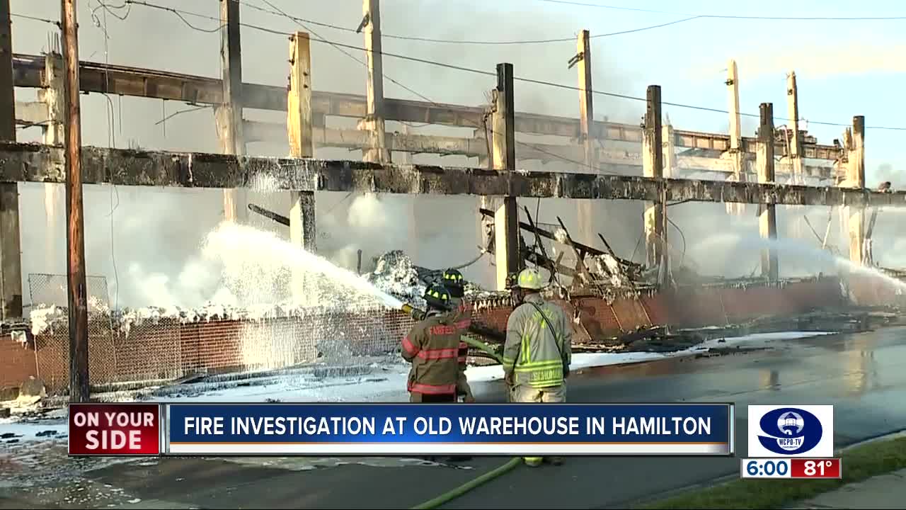 Hamilton neighbors blame vagrants for spectacular warehouse fire